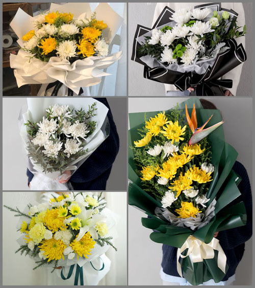 广东江门市台山市海宴镇海通村白事花束代送